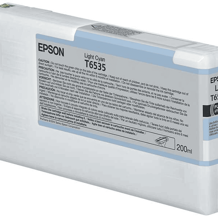 Epson T6535 Cyan Light Cartucho de Tinta Original - C13T653500 1