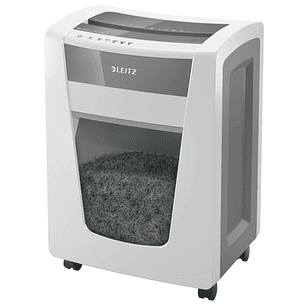 Leitz IQ Office Pro P4 Destructora de Papel Corte Confeti P-4 - Destruye hasta 20 Hojas - Capacidad de la Papelera 30L - 4 Horas de Funcionamiento Ini