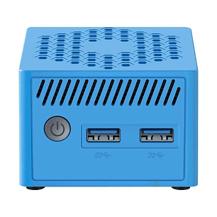 Leotec MiniPc N100 Mini Ordenador Intel Alder Lake N100 a 3.8Ghz - 8GB - 128GB SSD - RJ-45, USB-3.0, HDMI, VGA, DisplayPort - Color Azul