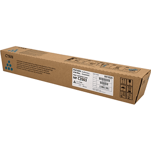Ricoh Aficio MP-C3003/MP-C3004/MP-C3503/MP-C3504/MP-C4504/MP-C5504/MP-C6004 Cyan Cartucho de Toner Original - 841820/841816