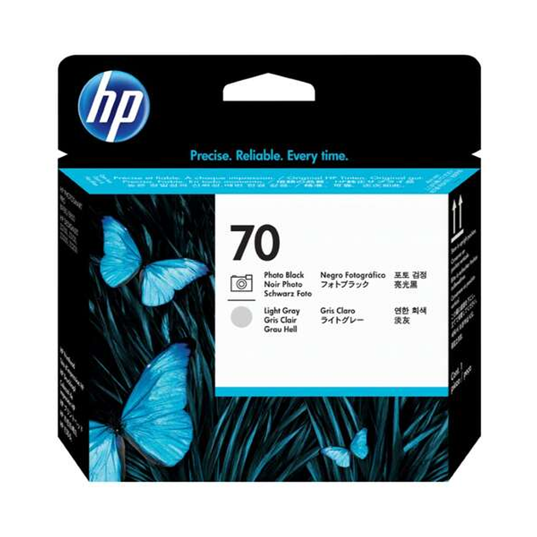 HP 70 Negro Photo/Gris Claro Cabezal de Impresion Original - C9407A 1