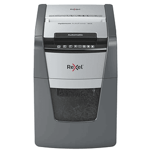 Rexel Optimum AutoFeed 90X Destructora Automatica de Corte en Particulas P-4 - Autoalimentacion 90 Hojas, Manual 8 Hojas - Anti Atasco - Capacidad de 