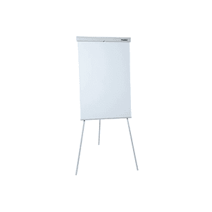 Dahle 96010 Pizarra Blanca Magnetica de Caballete con Sujecion de Bloc Universal - Regulacion de la Altura hasta 180cm - Bandeja para Rotuladores - Co