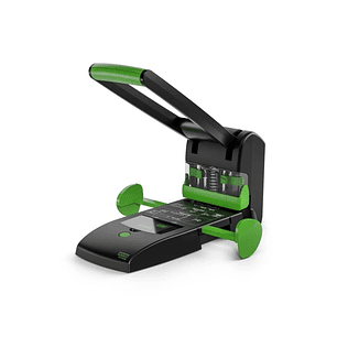 Novus B 2200 re+new Perforadora para Gruesos - Fabricado con Plastico Reciclado - Hasta 200 Hojas - Perforacion de 2 o 4 Agujeros