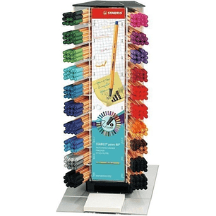 Stabilo Point 88 Expositor con 240 Rotuladores de Punta de Fibra - Trazo de 0.4mm aprox. - Tinta con Base de Agua - Colores Surtidos