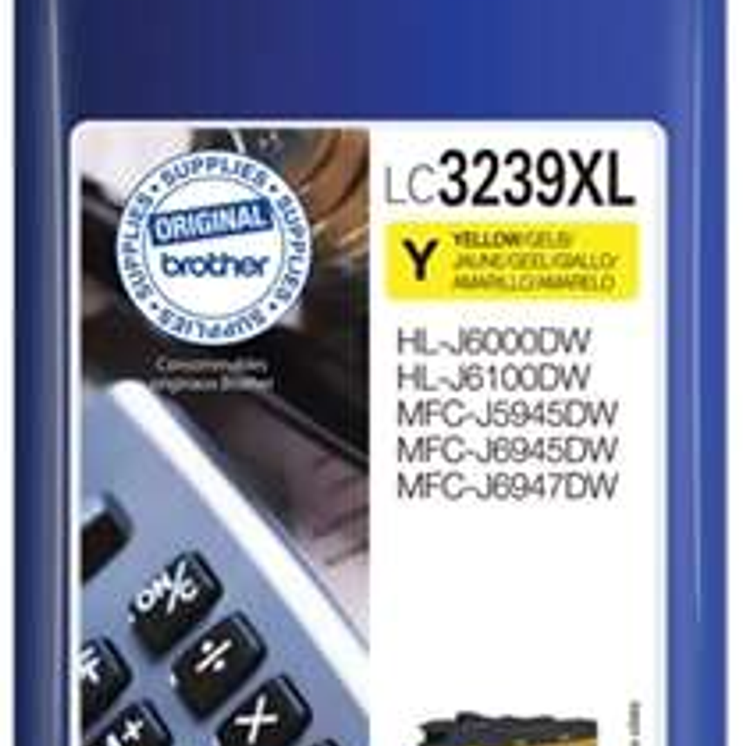 Brother LC3239XL Amarillo Cartucho de Tinta Original - LC3239XLY 1