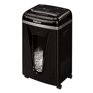 Fellowes 450M Destructora de Papel Manual Microcorte P-5 - Destruye hasta 9 Hojas - Papelera de 22L - Color Negro