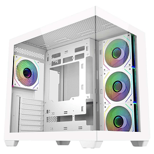 Cooler Master Elite 681 Caja Semitorre ATX/MicroATX/Mini-ITX - 4 Ventiladores 120mm RGB - Vista Panoramica - Doble Camara - Audio - 2xUSB-A - 1xUSB-C 
