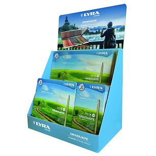 Lyra Graduate Expositor Lapices de Colores - Hexagonal - Color Negro