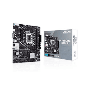 Asus Prime H610M-K Placa Base Intel1700 2x DDR5 - HDMI, VGA, M.2, PCIe4.0, 4x Sata III, RJ-45, USB 3.2, MicroATX