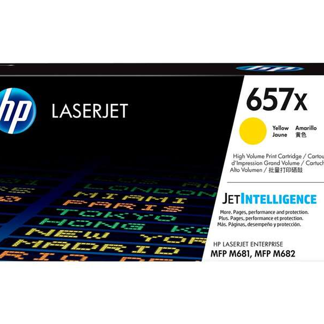 HP CF472X Amarillo Cartucho de Toner Original - 657X 1