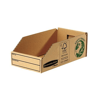 Fellowes Bankers Box Earth Bandeja de Carton 147mm - Montaje Manual - Carton Reciclado Certificacion FSC - Color Marron