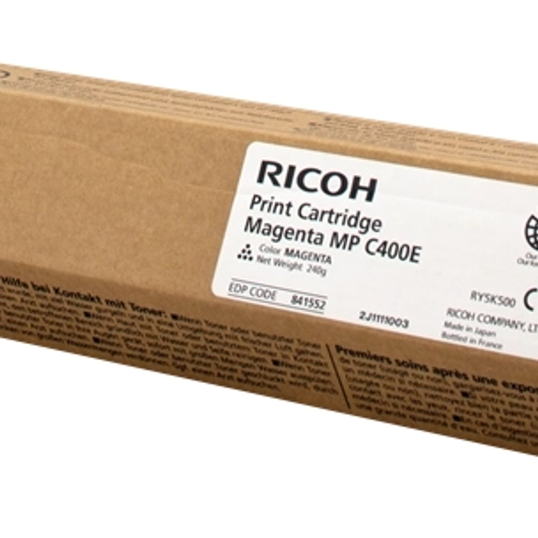 Ricoh Aficio MP-C300/MP-C400/MP-C401 Magenta Cartucho de Toner Original - 842237/842040/841552/841301 1