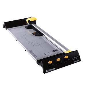 Fellowes Electron A3 Cizalla de Corte para Soportes hasta A3 - Capacidad de Corte 10 Hojas - Mecanismo de Corte Seguro - Base Metalica con Guias Graba