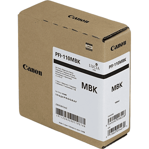 Canon PFI110 Negro Mate Cartucho de Tinta Original - 2363C001