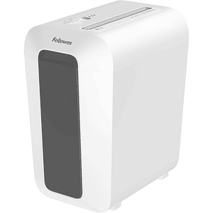 Fellowes LX65 Destructora de Papel Manual Corte en Particulas P-4 - Destruye hasta 10 Hojas - Papelera de 22L - Color Blanco