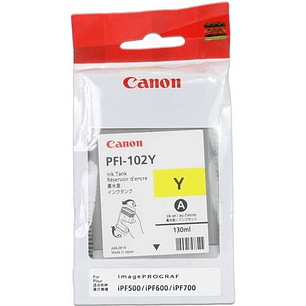 Canon PFI102 Amarillo Cartucho de Tinta Original - 0898B001
