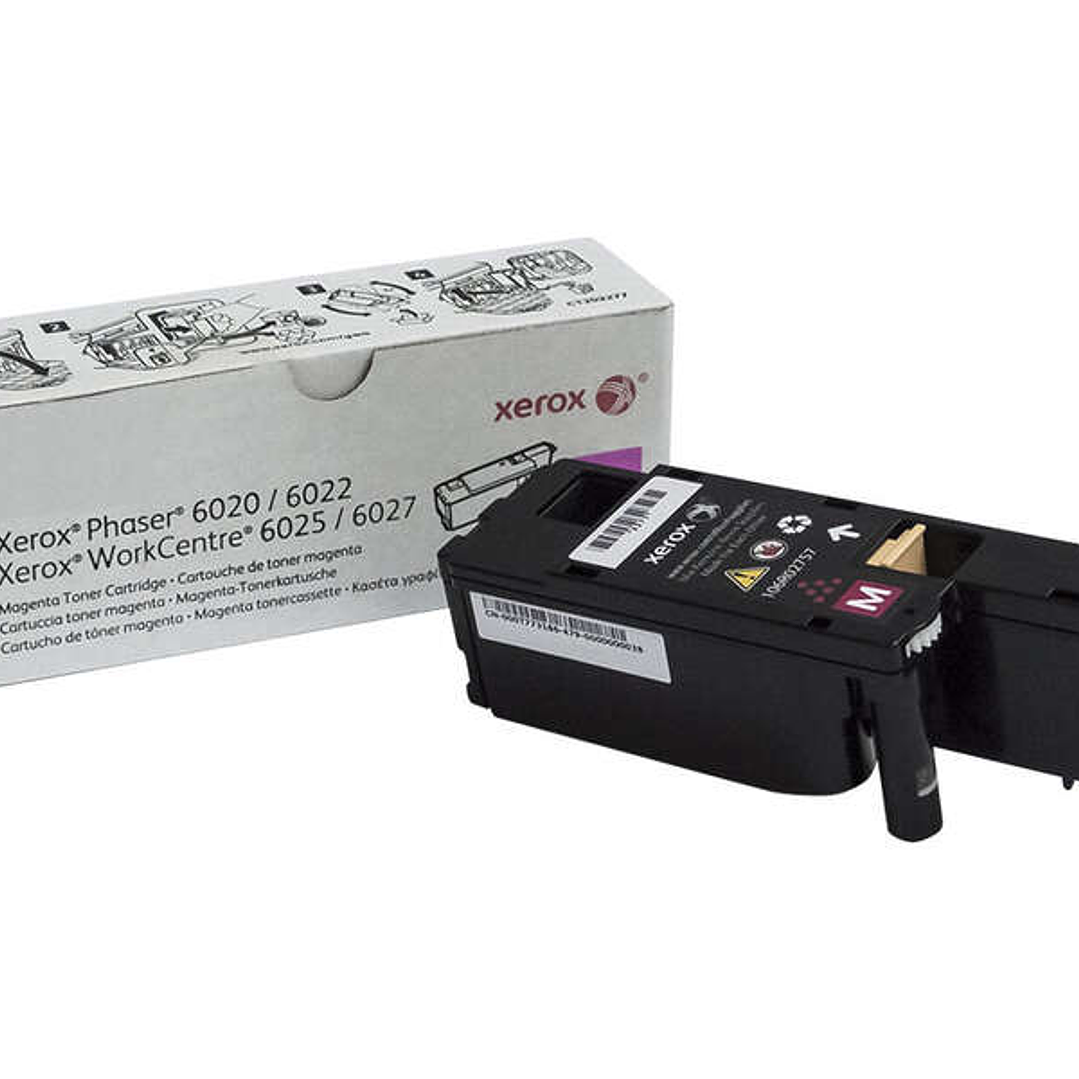 Xerox Phaser 6020/6022 Magenta Cartucho de Toner Original - 106R02757 1
