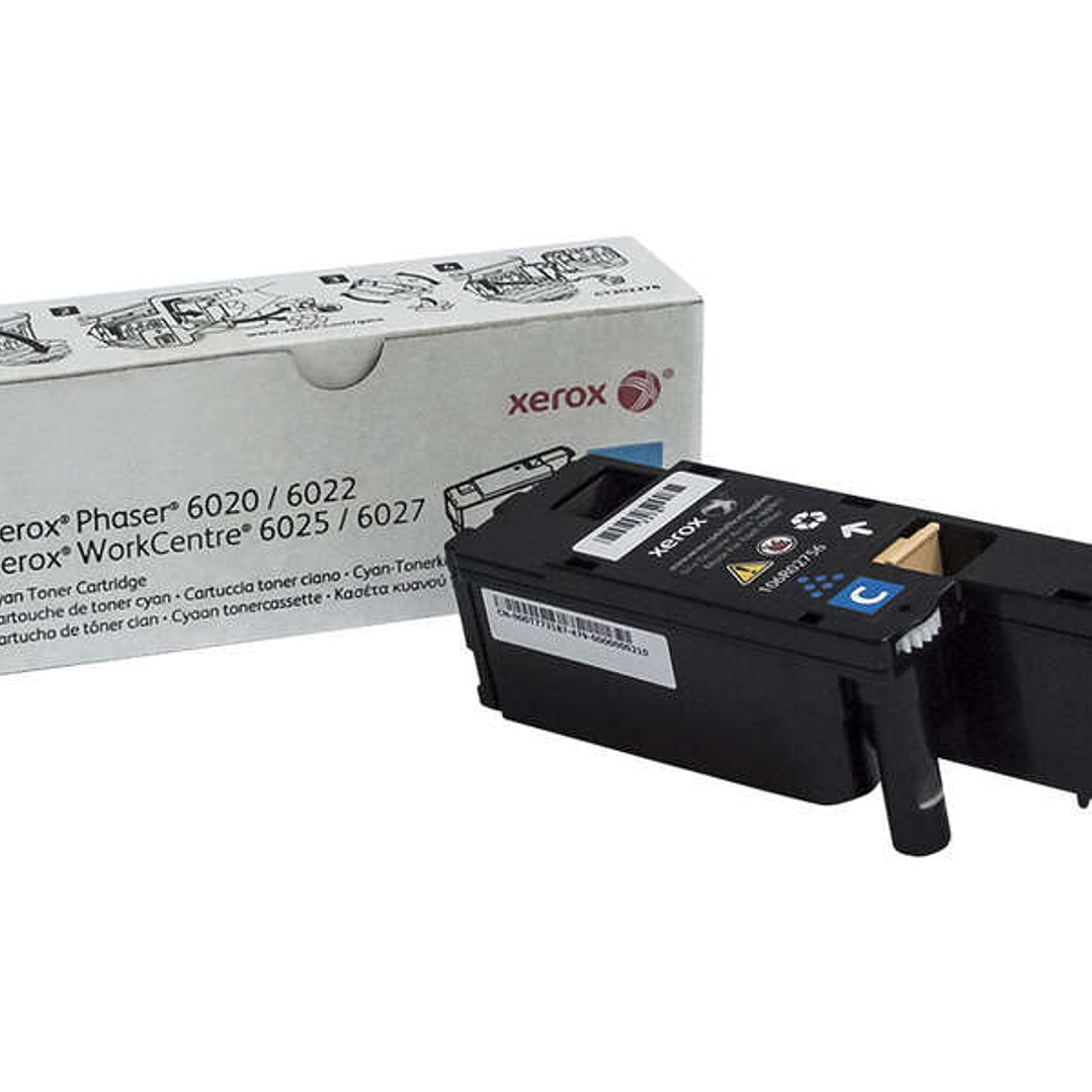 Xerox Phaser 6020/6022 Cyan Cartucho de Toner Original - 106R02756 1