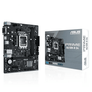 Asus Prime H610M-R D4 Placa Base Intel1700 2x DDR4 - HDMI, M.2, PCIe4.0, 4x Sata III, USB 3.2, MicroATX
