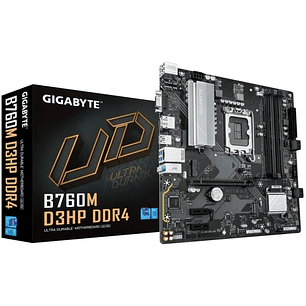 Gigabyte B760M D3HP Placa Base Intel LGA1700 4x DDR4 - M.2, SATA, PCIe3.0, HDMI, Displayport, USB 3.2 - MicroATX