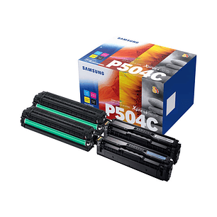 Samsung CLP415/CLX4195 Pack de 4 Cartuchos de Toner Originales - CLT-P504C/SU400A
