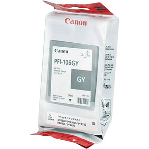 Canon PFI106 Gris Cartucho de Tinta Original - PFI106GY/6630B001
