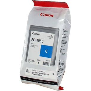 Canon PFI106 Cyan Cartucho de Tinta Original - PFI106C/6622B001