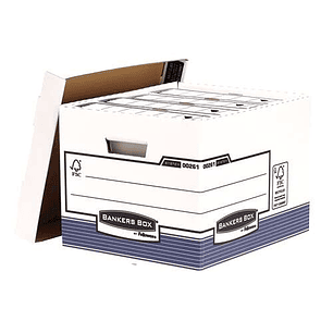 Fellowes Bankers Box Contenedor de Archivos - Montaje Automatico Fastfold - Carton Reciclado Certificacion FSC