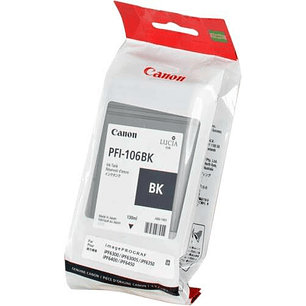 Canon PFI106 Negro Cartucho de Tinta Original - PFI106BK/6621B001