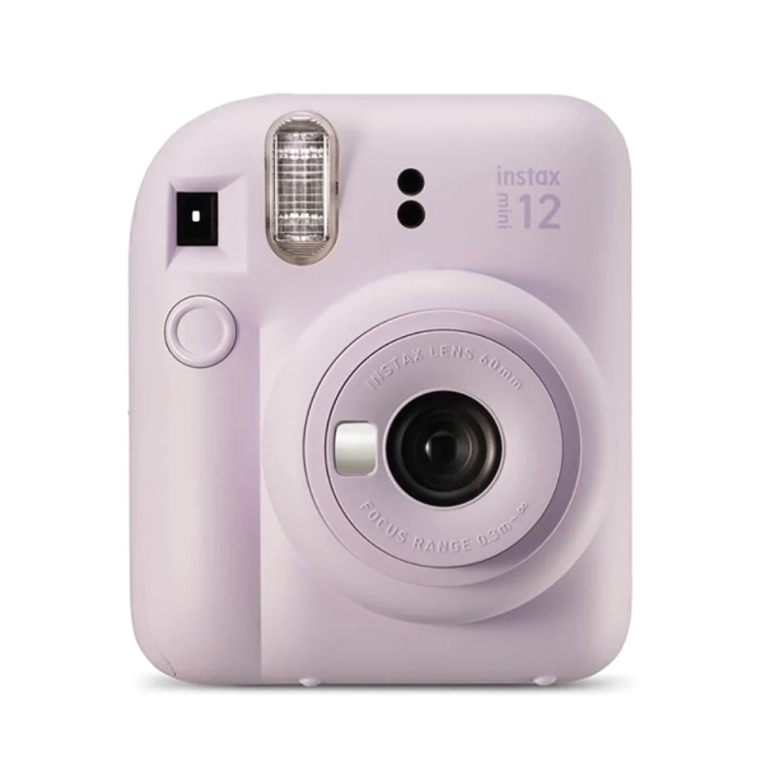 Fujifilm Instax Mini 12 Lilac Purple Camara Instantanea - Tamaño de Imagen 62x46mm - Flash Auto - Exposicion Automatica - Mini Espejo para Selfies - M 1