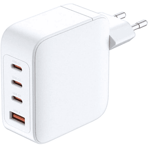 D-Link Cargador de Pared GaN de 140W - 3 USB-C y 1 USB-A - QC 4.0 - Color Blanco