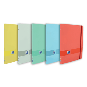 Oxford & You A4+ Carpeta Clasificadora con 12 Separadores de Cartulina - Tapa Extradura - Cierre con Goma Elastica - Colores Surtidos