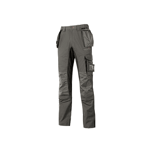 Upower Race Pantalon de Alta Calidad - Talla 60 - Multiples Bolsillos Desmontables, Paneles Elasticos, Resistencia al Desgaste, Elementos Reflectantes