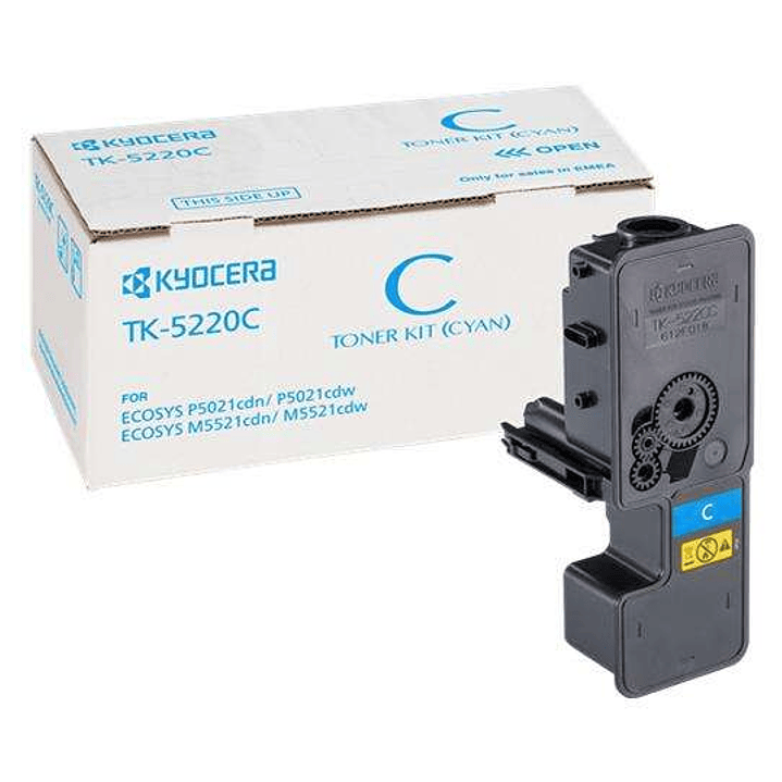 Kyocera TK5220 Cyan Cartucho de Toner Original - Reemplaza 1T02R9CNL1/TK5220C 1