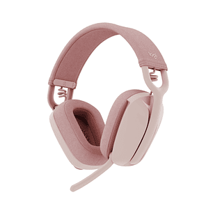 Logitech Zone Vibe 100 Auriculares Inalambricos - Bluetooth 5.2 - Alcance 30 metros - 2 Microfonos - Color Rosado