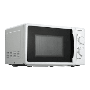 Muvip Microondas - Capacidad 20L - Potencia 700W - Grill 800W - 5 Niveles de Potencia - Temporizador 30min - Descongelacion - Color Blanco