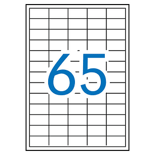 Apli Etiquetas Blancas Permanentes 38.0 x 21.2mm 500 Hojas