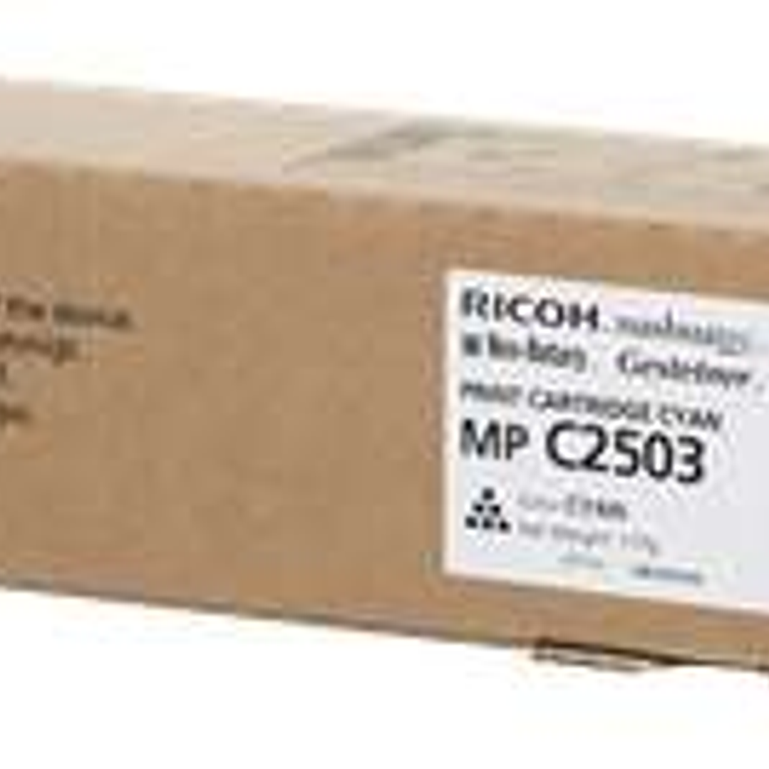 Ricoh Aficio MP-C2503SP/MP-C2003SP/MP-C2011SP Cyan Cartucho de Toner Original - 841931 1