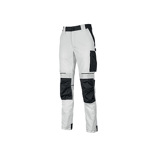 Upower Atom Pantalon de Trabajo - Talla 2XL - Repelente al Agua, Transpirable, Secado Rapido, Bolsillos Multifuncionales, Protector de Rodilla Certifi