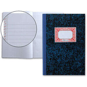 Miquel Rius Cuaderno Cartone Rayado Horizontal Tamaño Folio Natural 100 Hojas sin Numerar - Cubiertas de Carton Contracolado - Lomo de Tela Engomada A