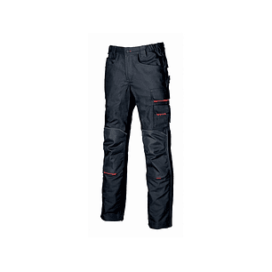 Upower Free Pantalon Multifuncional - Talla 62 - Multiples Bolsillos, Rodilleras Resistentes, Detalles Reflectantes, Costuras Triples, Cierre Resisten