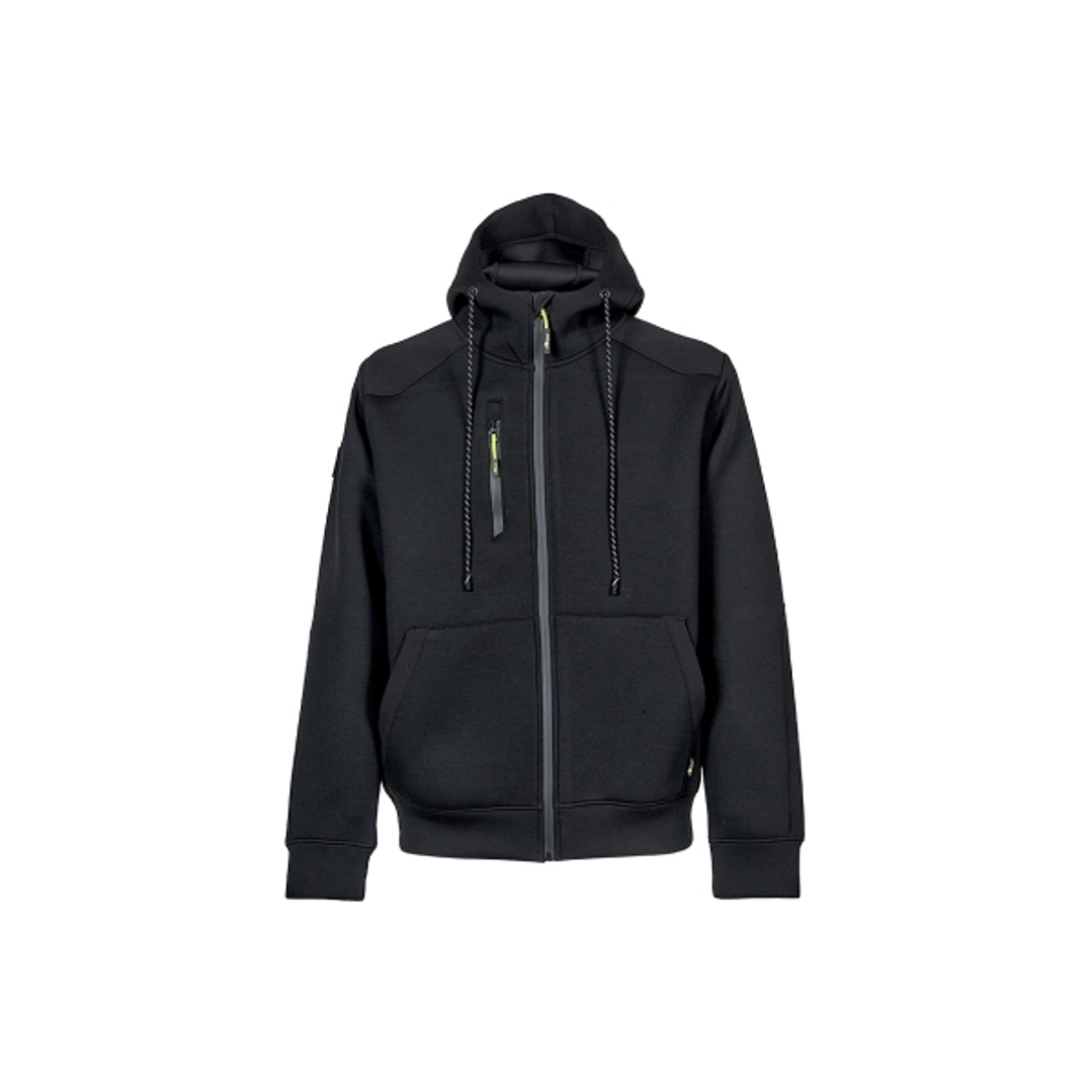 Upower Cork Sudadera - Talla 4XL - Proteccion Incluida, Peso Ligero, Material Sintetico - Color Negro Carbon 1