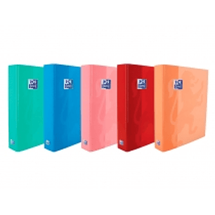 Oxford Carpeta de Anillas Classic Formato A4+ - Tapa Extradura Brillante - Anillas en Forma de D 25mm - Colores Surtidos