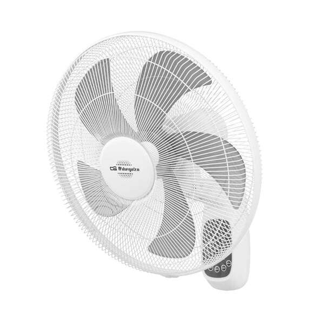 Orbegozo WF 0248 Ventilador de Pared Refresca tu Hogar con Eficacia y Comodidad - Potente y Silencioso - 3 Modos de Funcionamiento - Incluye Mando a D 1