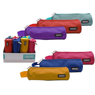 Ingraf Mediterraneo Portatodo Redondo - Diseño Elegante - Material Resistente - Cierre Seguro - Ideal para Uso Diario - Facil de Limpiar - Compacto y 