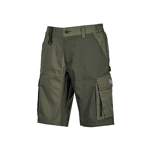 Upower Solaris Bermudas Cargo Funcionales - Talla XS - Tejido Ripstop Elastico, Multibolsillos, Detalles Reflectantes, Proteccion Lumbar, Ajuste Segur
