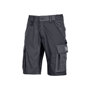 Upower Solaris Bermudas Cargo Funcionales - Talla 3XL - Tejido Ripstop Elastico, Multibolsillos, Detalles Reflectantes, Proteccion Lumbar, Cierre Anti