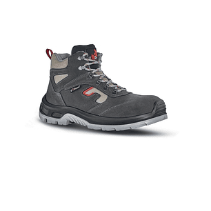 Upower Check L Botines de Seguridad - Talla 43 - Empeine Gamuza Suave, Textile Ultra Transpirable, Puntal Composite, Antiperforacion, Antideslizante, 