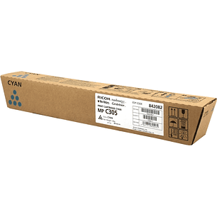 Ricoh Aficio MP-C305/MP-C305SPF Cyan Cartucho de Toner Original - 842082/841595/MPC305E